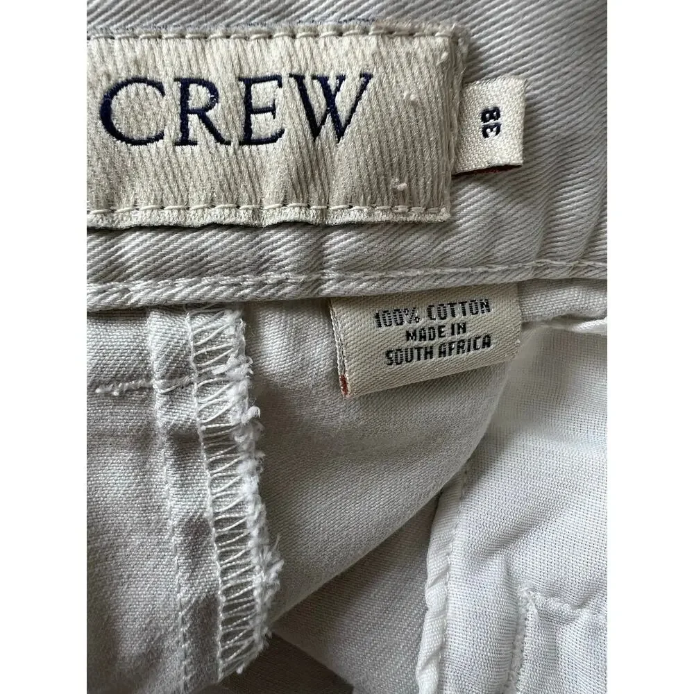 J. Crew 100% Cotton Casual Khaki Chino Shorts Size 38 SG